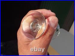 6 verres service à porto en cristal Daum Nancy croix de Lorraine Art Déco signé