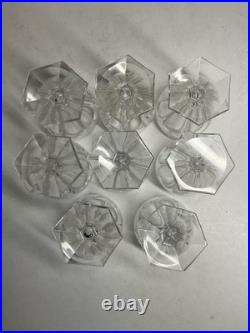 8 Verres À Cognac Art Déco Cristal Taillé Baccarat Bourbon Saint Louis Poincaré