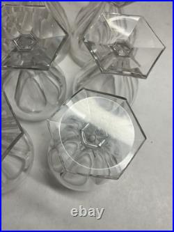 8 Verres À Cognac Art Déco Cristal Taillé Baccarat Bourbon Saint Louis Poincaré