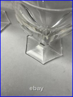 8 Verres À Cognac Art Déco Cristal Taillé Baccarat Bourbon Saint Louis Poincaré