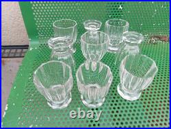 9 Verre En Cristal De Baccarat Art Deco Parfait Etat Etat Neuf