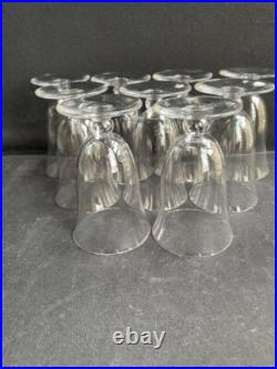 9 Verres à vin Baccarat service Meurcie Art déco