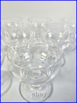 9 anciens verres à vin porto en cristal gravé ciselé art déco