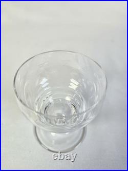 9 anciens verres à vin porto en cristal gravé ciselé art déco