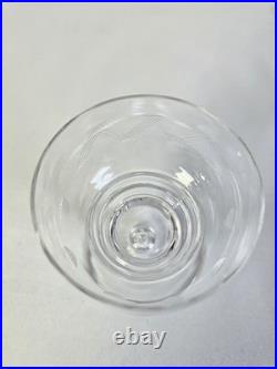9 anciens verres à vin porto en cristal gravé ciselé art déco