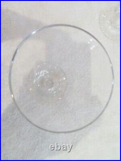 9 verres à vin blanc 12cl cristal Daum st art deco crystal white wine glasses