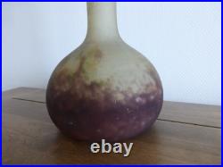 A. DELATTE NANCY Soliflore patte de verre forme berluze ART DECO 1920 1930 H 48