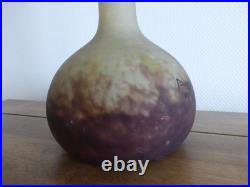 A. DELATTE NANCY Soliflore patte de verre forme berluze ART DECO 1920 1930 H 48