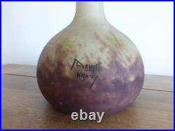 A. DELATTE NANCY Soliflore patte de verre forme berluze ART DECO 1920 1930 H 48