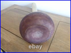 A. DELATTE NANCY Soliflore patte de verre forme berluze ART DECO 1920 1930 H 48