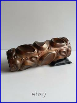 A Identifier Art Deco Galvanoplastie de cuivre sur verre églomisé 1900