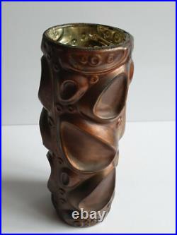 A Identifier Art Deco Galvanoplastie de cuivre sur verre églomisé 1900