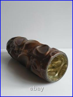 A Identifier Art Deco Galvanoplastie de cuivre sur verre églomisé 1900