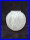ANDRE HUNEBELLE Vase boule en verre pressé moulé signé A. HUNEBELLE ART DECO