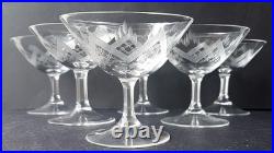 ART DECO Ensemble De 6 Verres À Liqueur Taillés À La Main Vers 1920 N142 ART DECO Ensemble De 6 Verres À Liqueur Taillés À La Main Vers 1920 N142