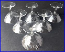 ART DECO Ensemble De 6 Verres À Liqueur Taillés À La Main Vers 1920 N142 ART DECO Ensemble De 6 Verres À Liqueur Taillés À La Main Vers 1920 N142