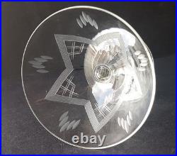 ART DECO Ensemble De 6 Verres À Liqueur Taillés À La Main Vers 1920 N142