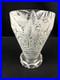 Adrien Mazoyer (1887-1950) Vase verre décors de fleurs émaillées Art déco