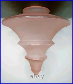 Ancie Globe De Luminaire Art Déco En Verre Rose Ancie Globe De Luminaire Art Déco En Verre Rose