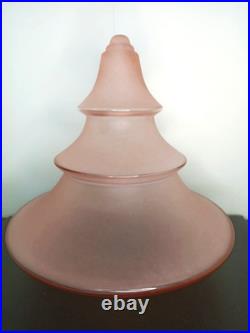 Ancie Globe De Luminaire Art Déco En Verre Rose Ancie Globe De Luminaire Art Déco En Verre Rose