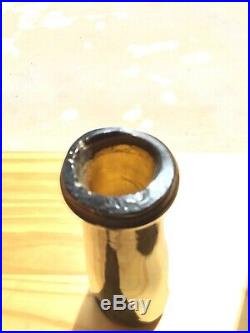 Ancien Flacon pot a truffe, bouteille, jar verre souffle 18ème Pontil Art Deco