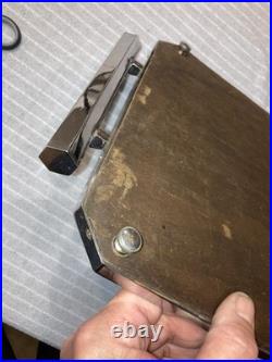 Ancien GRAND PLATEAU MIROIR rectangulaire VERRE MODERNISTE ART DECO service