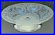 Ancien Grand Compotier Coupe Plat En Verre Opalescent Signé Ezan France Art Déco