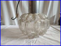 Ancien Lustre plafonnier Suspension verre Helena Tynell / Limburg Art Deco