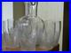 Ancien Service Vin Cristal Art Deco 6 Verres + Pitcher Style Baccarat Lalique