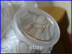 Ancien Service Vin Cristal Art Deco 6 Verres + Pitcher Style Baccarat Lalique