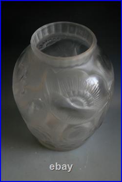Ancien Vase Art Deco Pierre D'avesn En Verre