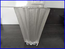 Ancien Vase Art Déco Pierre D'avesn Verre 1930 Étoile