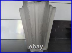 Ancien Vase Art Déco Pierre D'avesn Verre 1930 Étoile