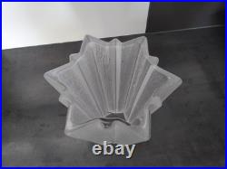 Ancien Vase Art Déco Pierre D'avesn Verre 1930 Étoile