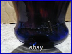 Ancien Vase Art Déco pâte de verre marmoréen signé MULLER Freres Lunéville 32 cm Ancien Vase Art Déco pâte de verre marmoréen signé MULLER Freres Lunéville 32 cm