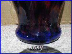 Ancien Vase Art Déco pâte de verre marmoréen signé MULLER Freres Lunéville 32 cm Ancien Vase Art Déco pâte de verre marmoréen signé MULLER Freres Lunéville 32 cm
