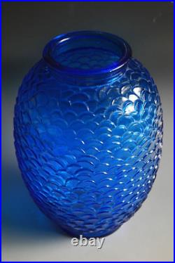 Ancien Vase En Verre D'époque Art Deco, Éventuellement Pierre D'avesn