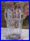 Ancien Vase En Verre Massif Signé Verlux Décor Cacatoès Art Déco 23,5 CM