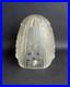 Ancien globe tulipe lampe a poser verre moulé pressé art deco GEORGES LELEU 1930