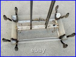 Ancien lustre art deco tiges verres style petitot