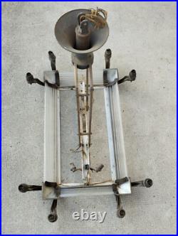 Ancien lustre art deco tiges verres style petitot