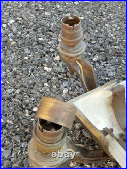 Ancien lustre art deco tiges verres style petitot