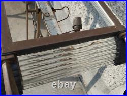 Ancien lustre art deco tiges verres style petitot