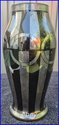 Ancien vase art déco signé HEM Michel Herman