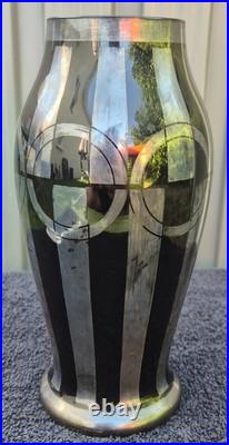 Ancien vase art déco signé HEM Michel Herman