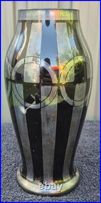 Ancien vase art déco signé HEM Michel Herman