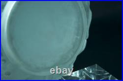 Ancien vase boule verre art déco feuillage vigne raisin France suiv. Muller