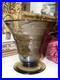 Ancien vase verre degagé acide 1930 art deco