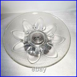 Ancienne Coupe, Centre De Table En Verre & Chrome Art Deco 31,8 CM