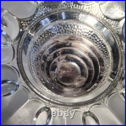 Ancienne Coupe, Centre De Table En Verre & Chrome Art Deco 31,8 CM